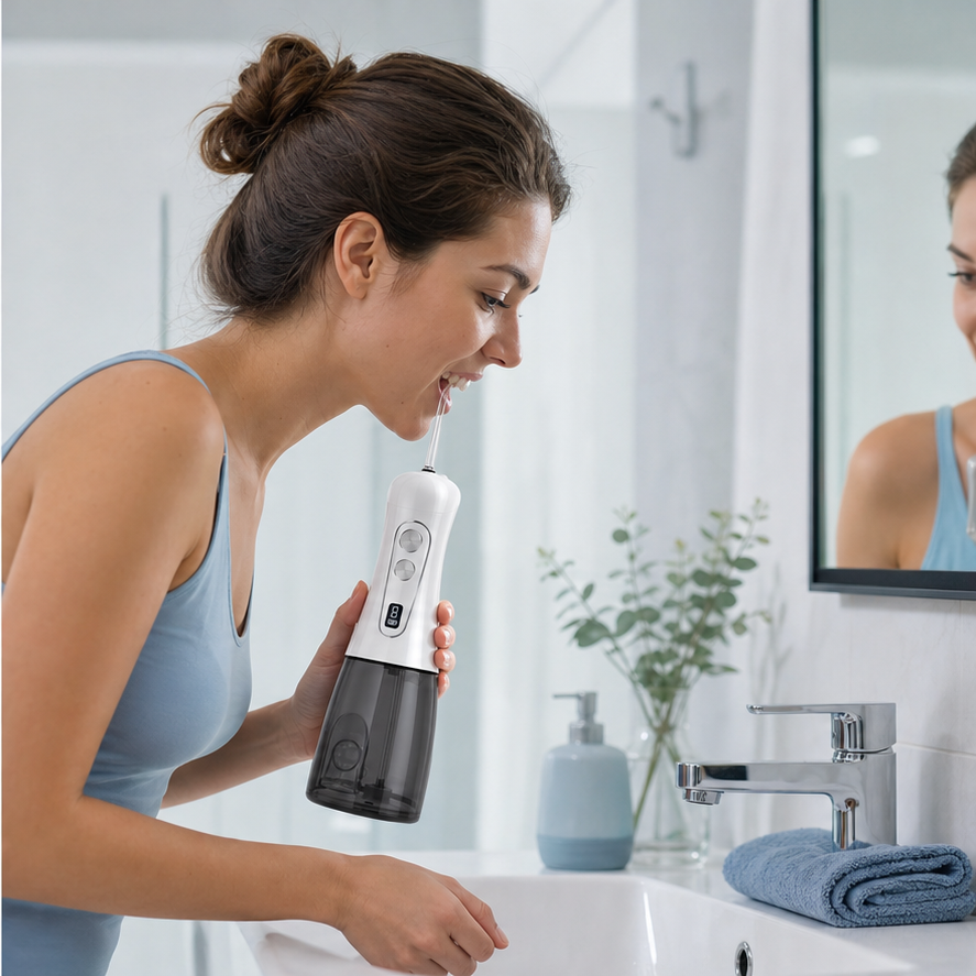 Clean where brushing alone cannot easily reach.