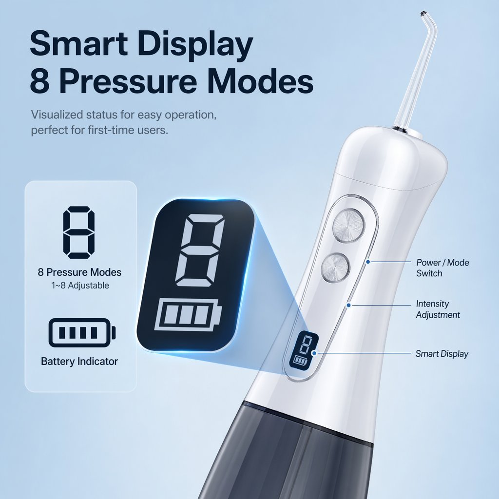 Flow Precision Digital Water Flosser product view